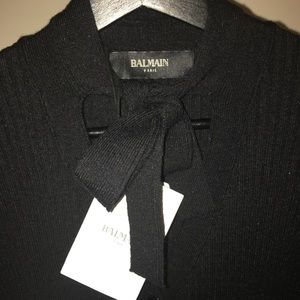 Balmain Paris A/W 16' Ribbed Midi Dress